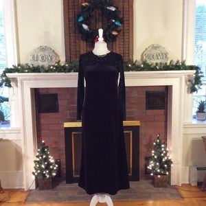 Vintage DVF Stretch Velvet Gown